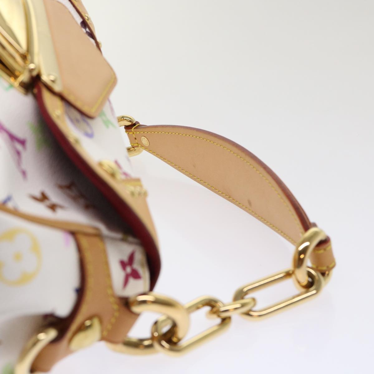 LOUIS VUITTON Monogram Multicolor Marilyn Shoulder Bag White M40127 am4684A