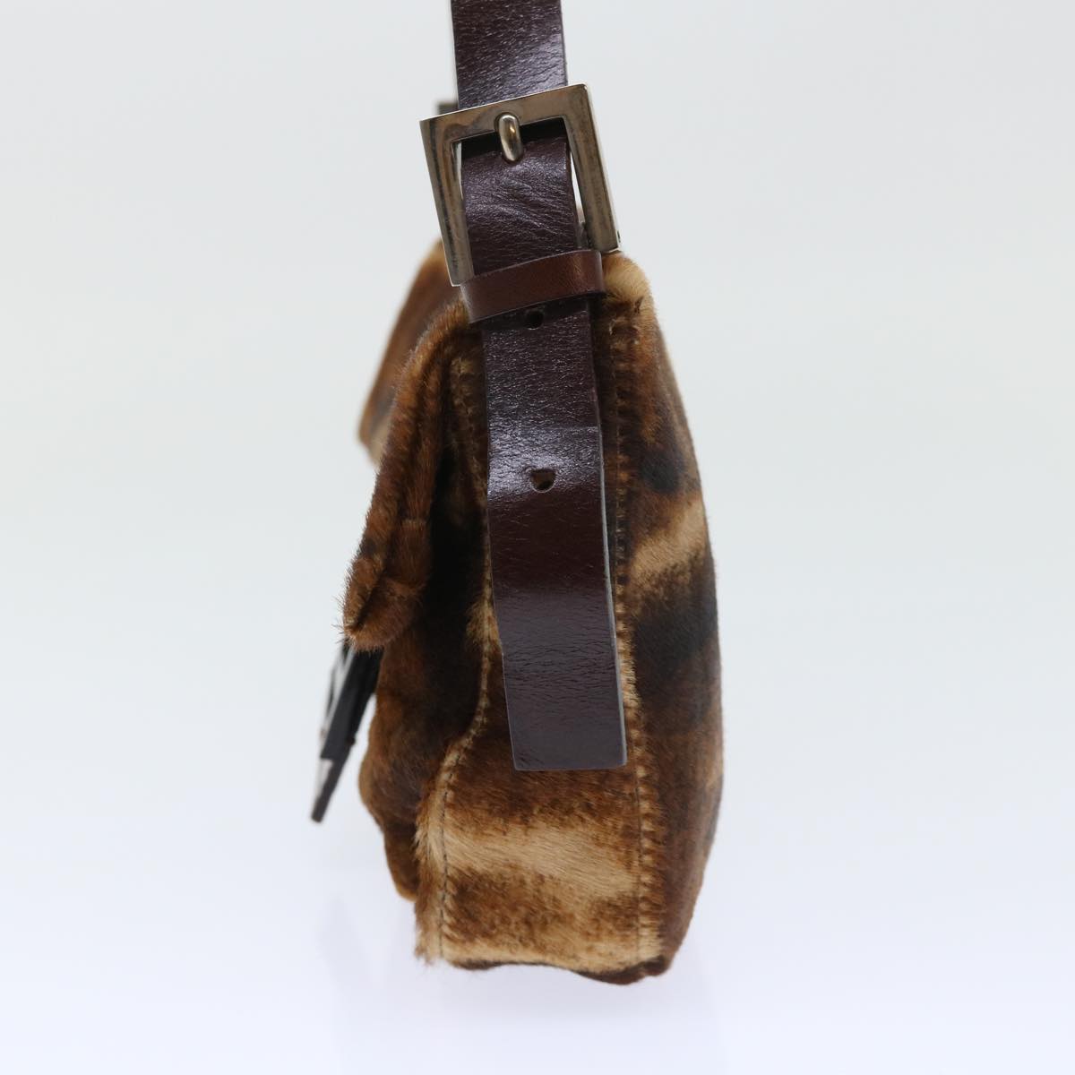 Luxury FendiMamma Baguette Shoulder Bag Harako leather Brownam4876