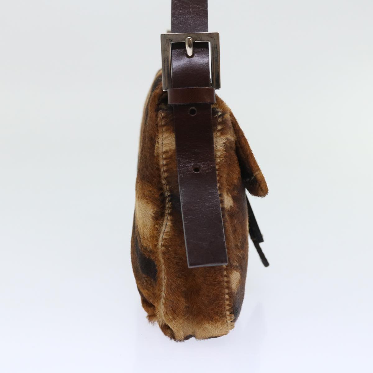 Luxury FendiMamma Baguette Shoulder Bag Harako leather Brownam4876