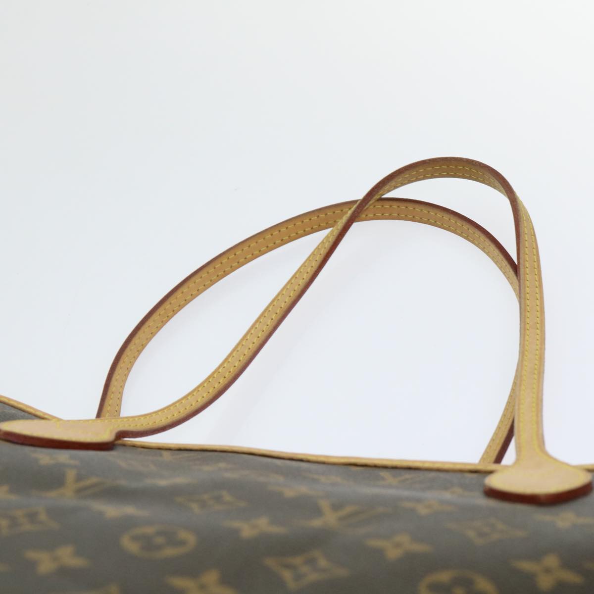 LOUIS VUITTON Monogram V line Neverfull MM Tote Bag Pink M41602 LV am4905