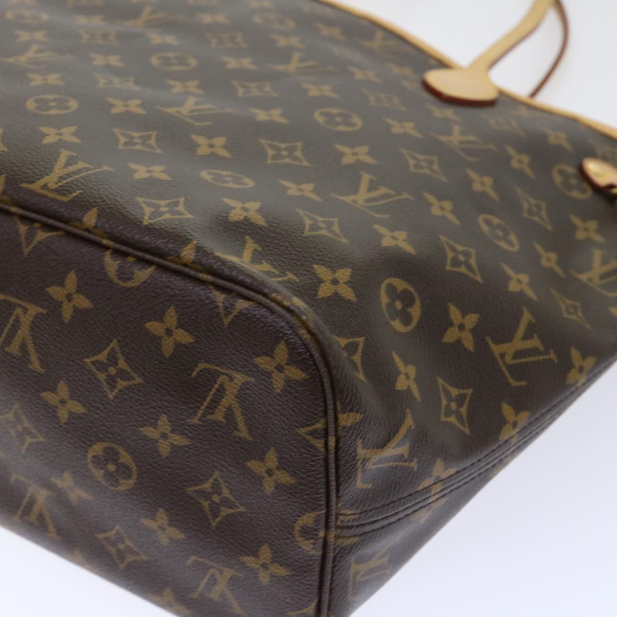 LOUIS VUITTON Monogram V line Neverfull MM Tote Bag Pink M41602 LV am4905