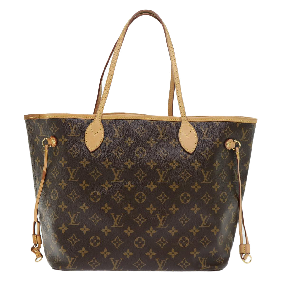 LOUIS VUITTON Monogram V line Neverfull MM Tote Bag Pink M41602 LV am4905