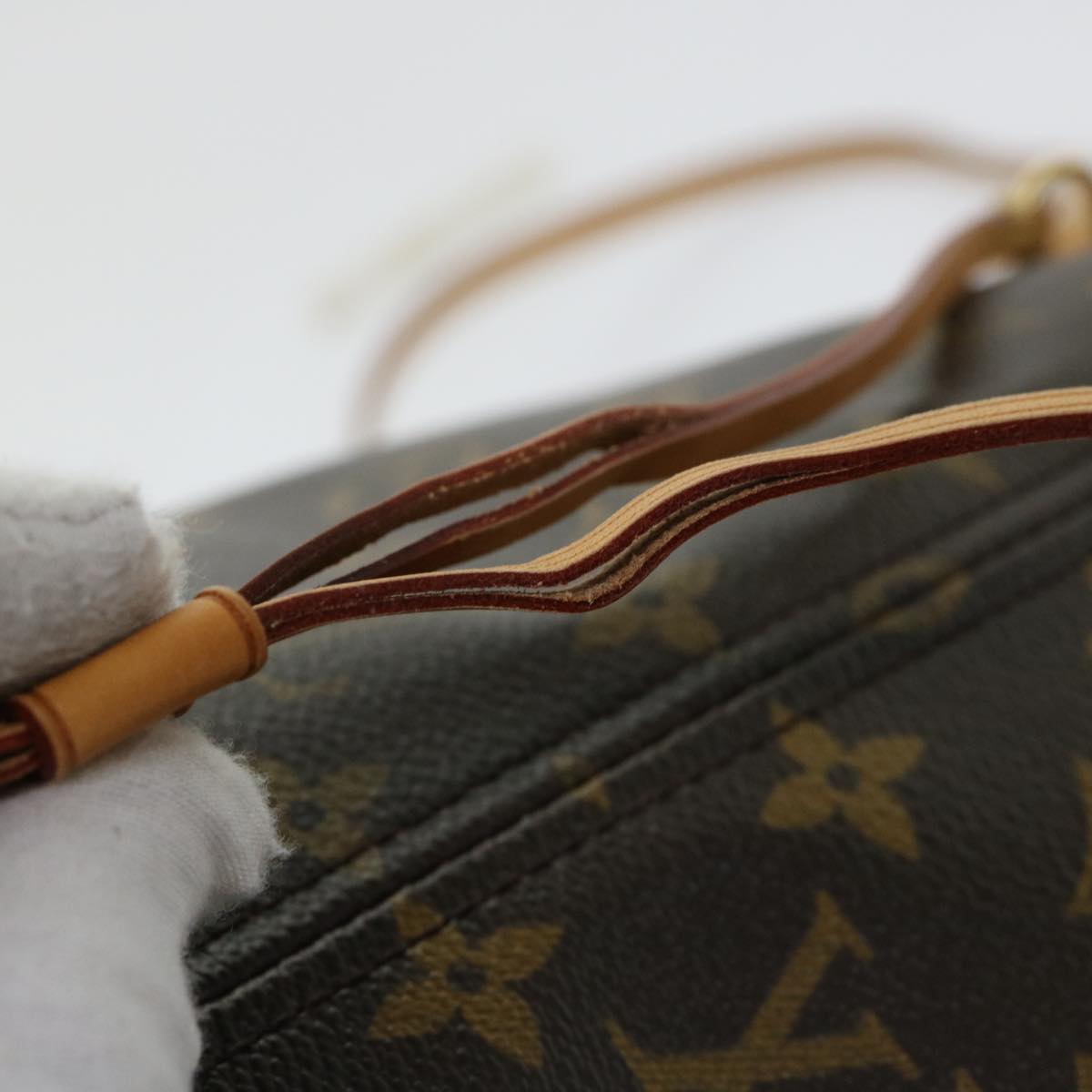 LOUIS VUITTON Monogram V line Neverfull MM Tote Bag Pink M41602 LV am4905