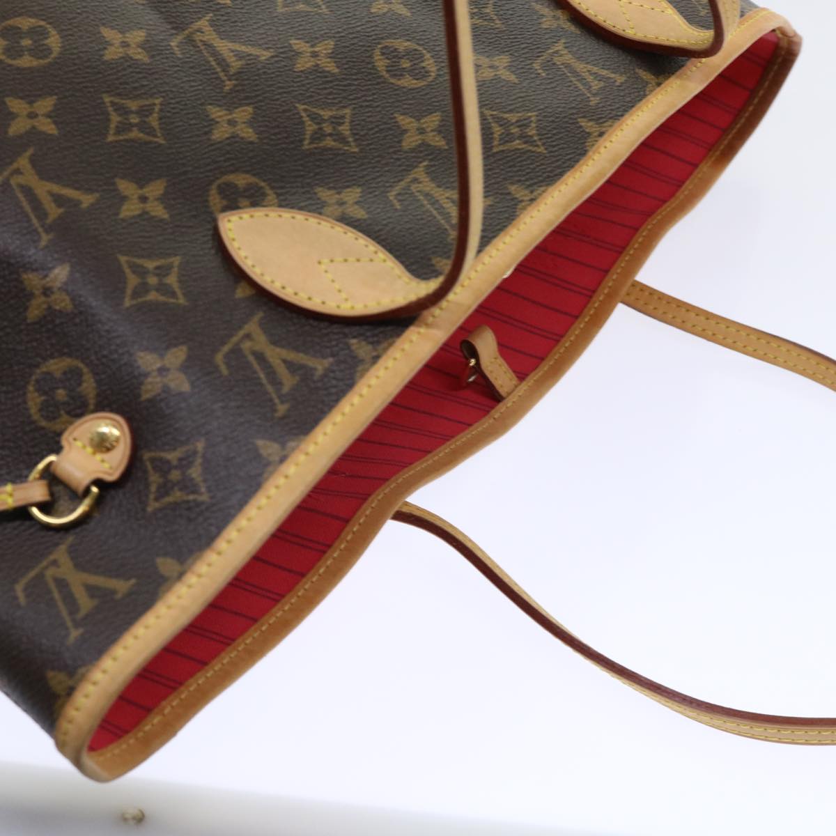 LOUIS VUITTON Monogram V line Neverfull MM Tote Bag Pink M41602 LV am4905