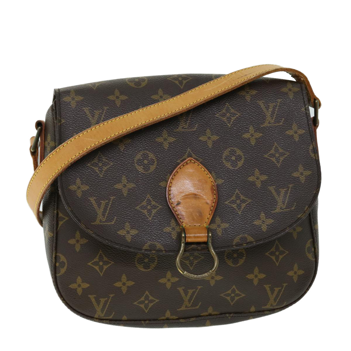 LOUIS VUITTON Monogram Saint Cloud GM Shoulder Bag M51242 LV am4981
