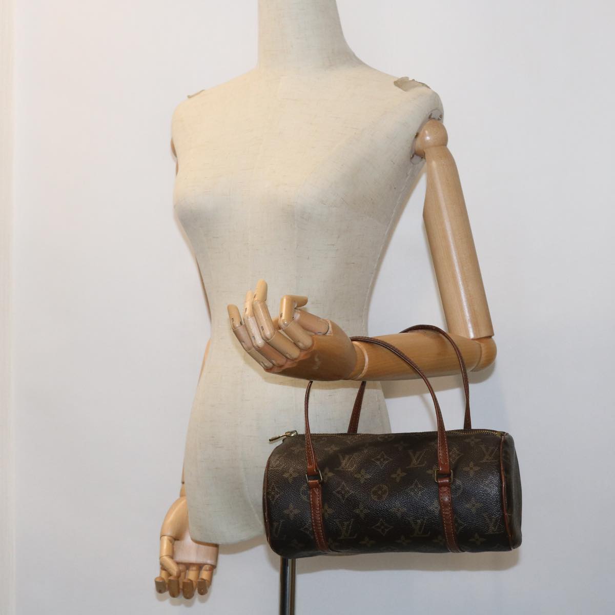 LOUIS VUITTON Monogram Papillon 26 Hand Bag M51386 LV am4982