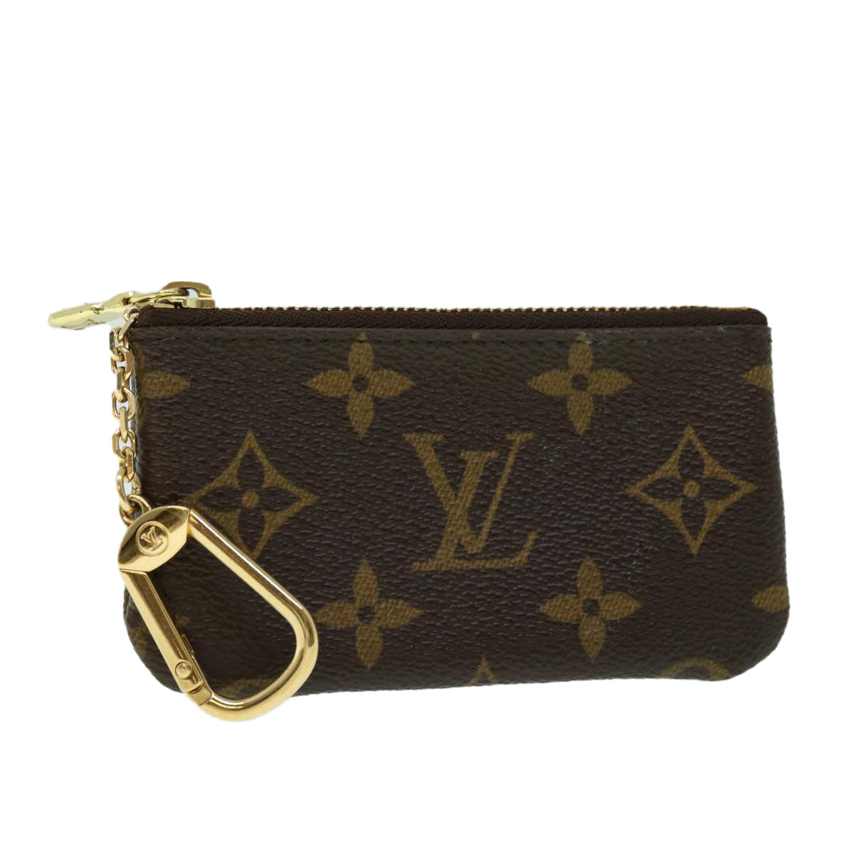 LOUIS VUITTON Monogram Pochette Cles Coin Purse M62650 LV am4995