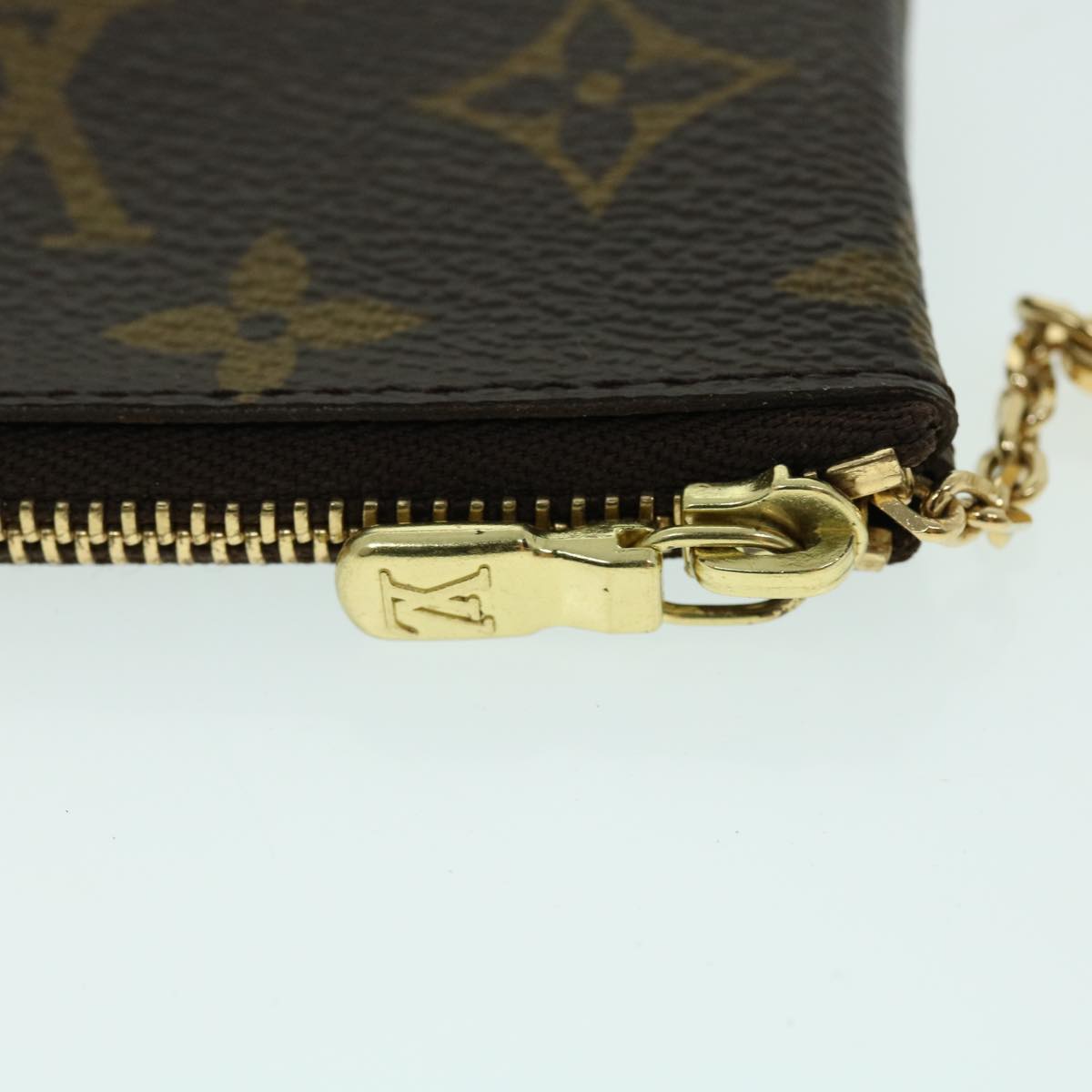 LOUIS VUITTON Monogram Pochette Cles Coin Purse M62650 LV am4995