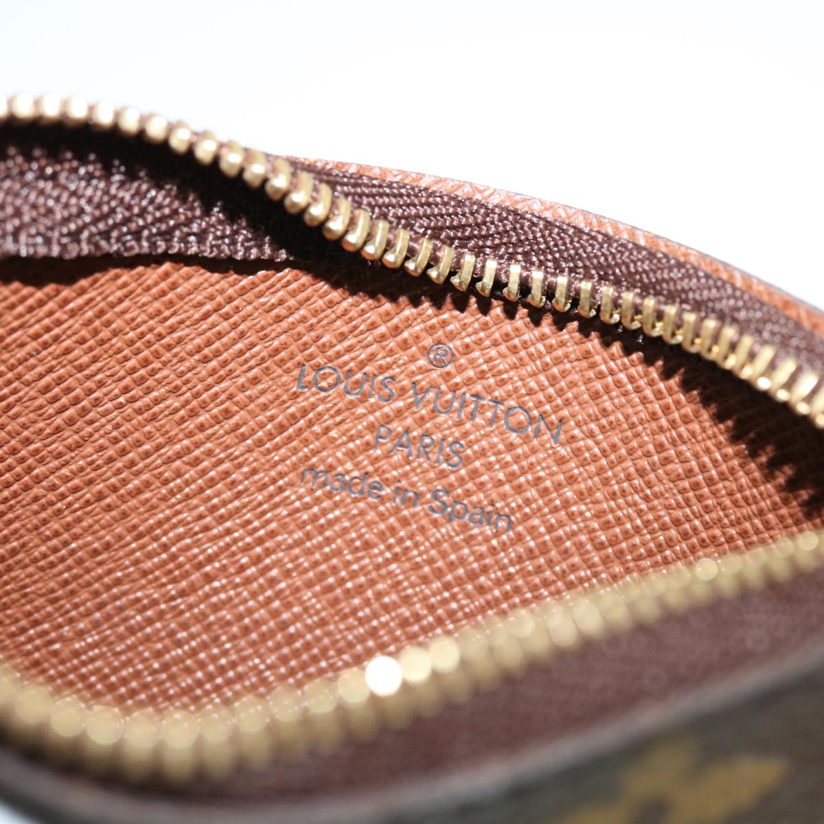 LOUIS VUITTON Monogram Pochette Cles Coin Purse M62650 LV am4995