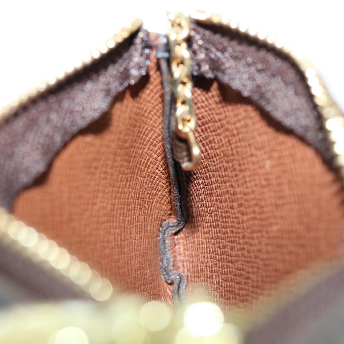 LOUIS VUITTON Monogram Pochette Cles Coin Purse M62650 LV am4995