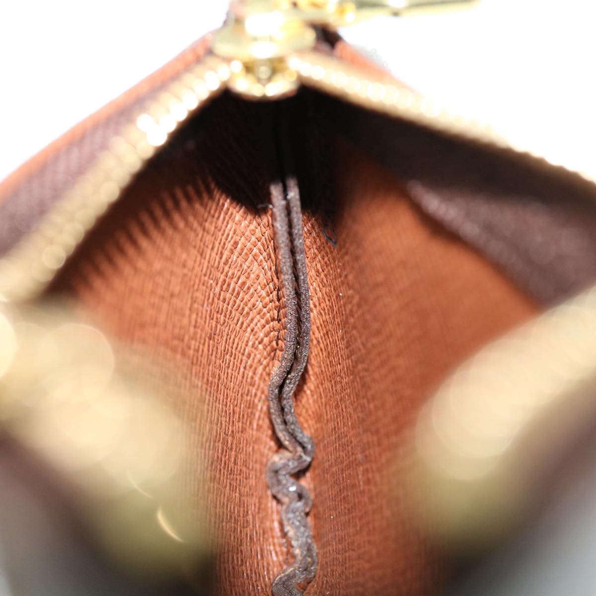 LOUIS VUITTON Monogram Pochette Cles Coin Purse M62650 LV am4995