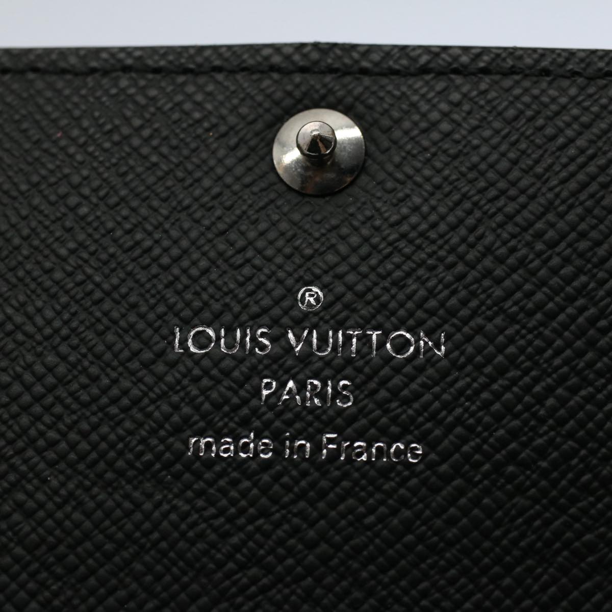 LOUIS VUITTON Damier Graphite Multi Cles 6 Key Case N62662 LV am5001