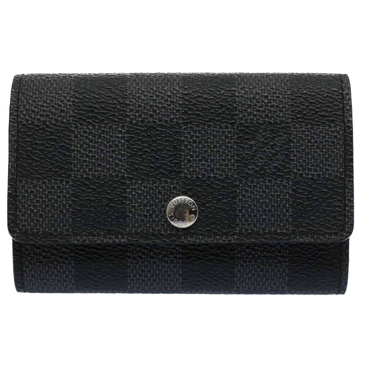 LOUIS VUITTON Damier Graphite Multi Cles 6 Key Case N62662 LV am5001
