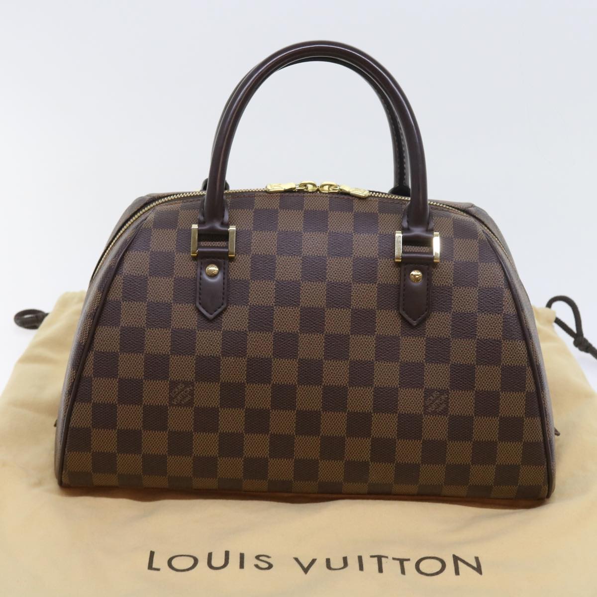 LOUIS VUITTON Damier Ebene Rivera MM Hand Bag N41434 LV am5069