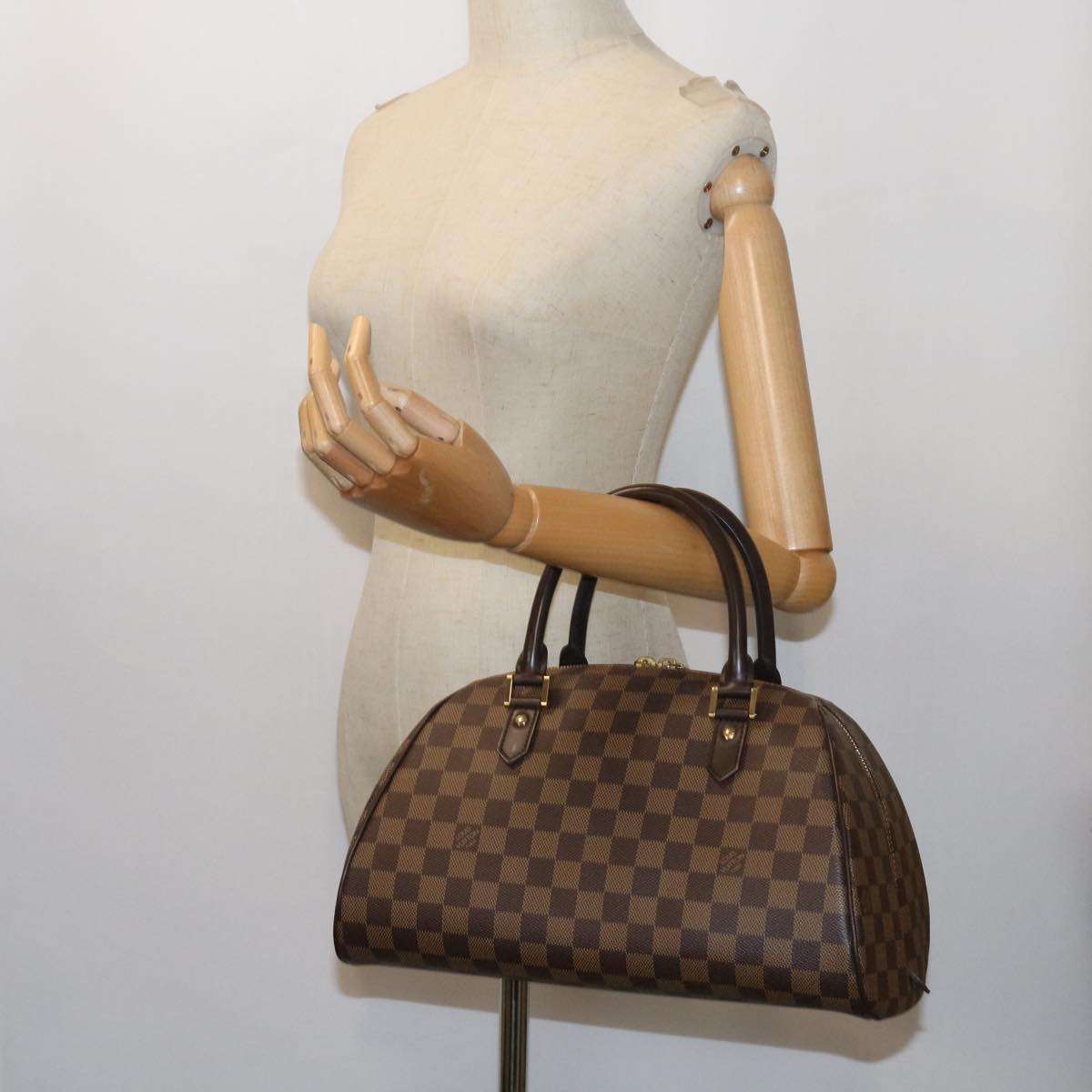 LOUIS VUITTON Damier Ebene Rivera MM Hand Bag N41434 LV am5069