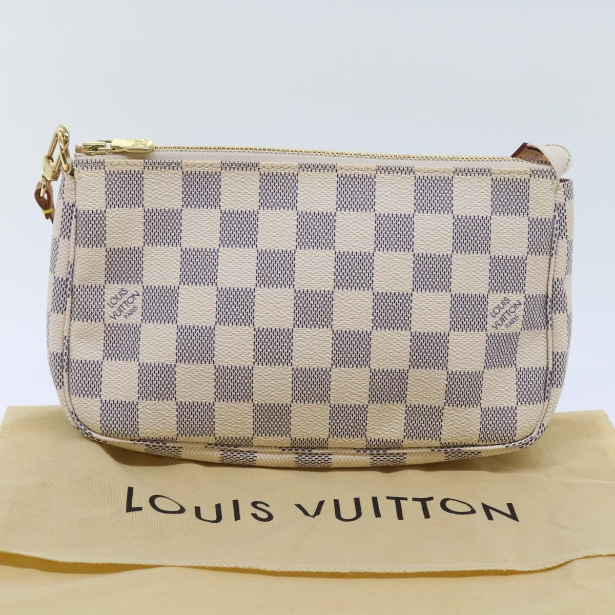 LOUIS VUITTON Damier Azur Pochette Accessoires Pouch N51986 LV am5071