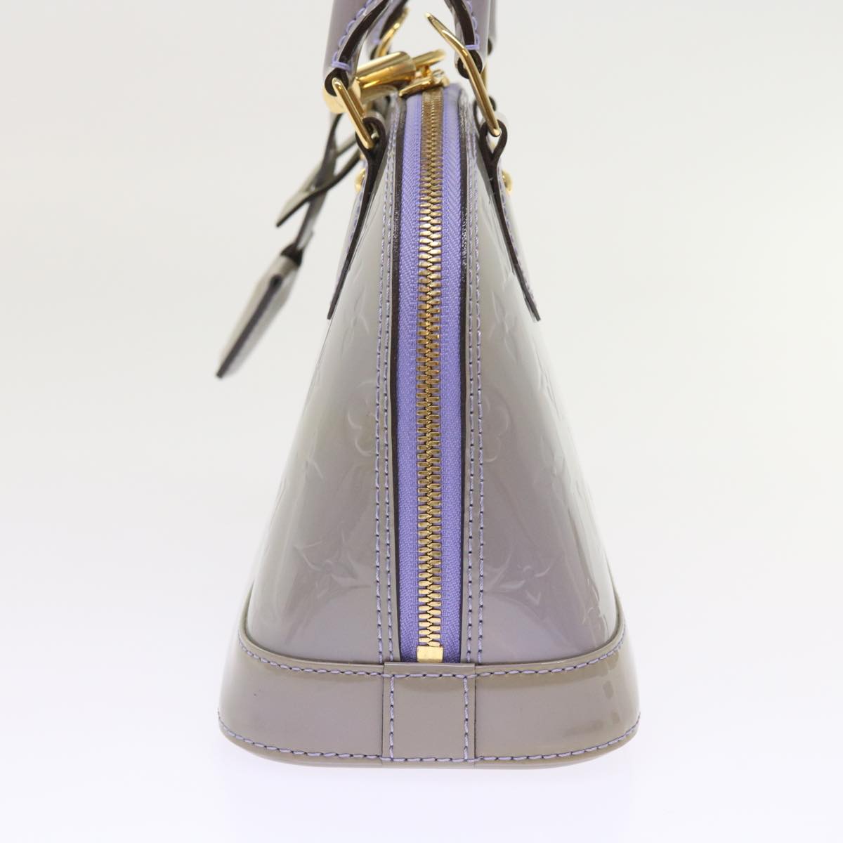 LOUIS VUITTON Monogram Vernis Alma BB Bag 2way Purple Lila M90103 LV am5080