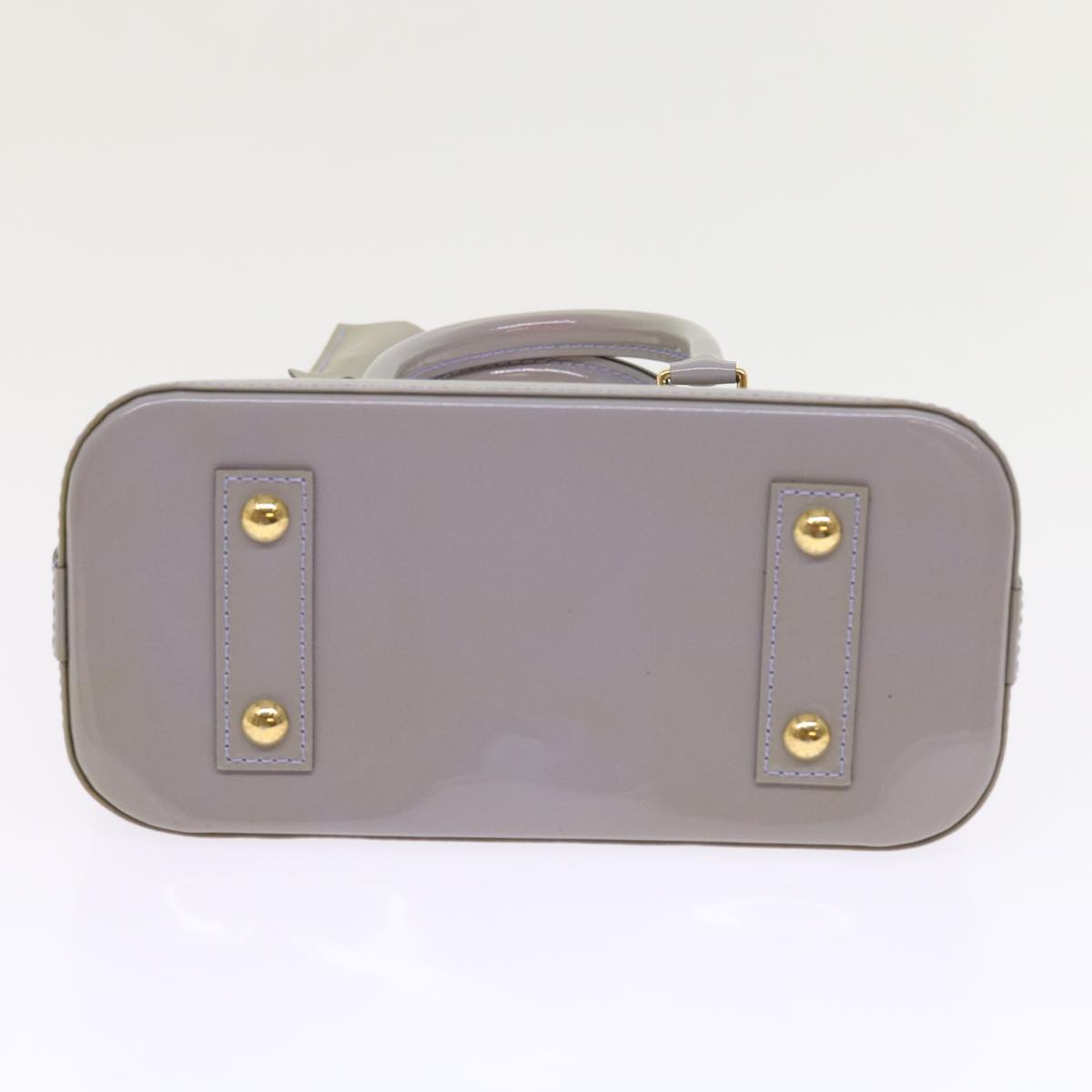LOUIS VUITTON Monogram Vernis Alma BB Bag 2way Purple Lila M90103 LV am5080