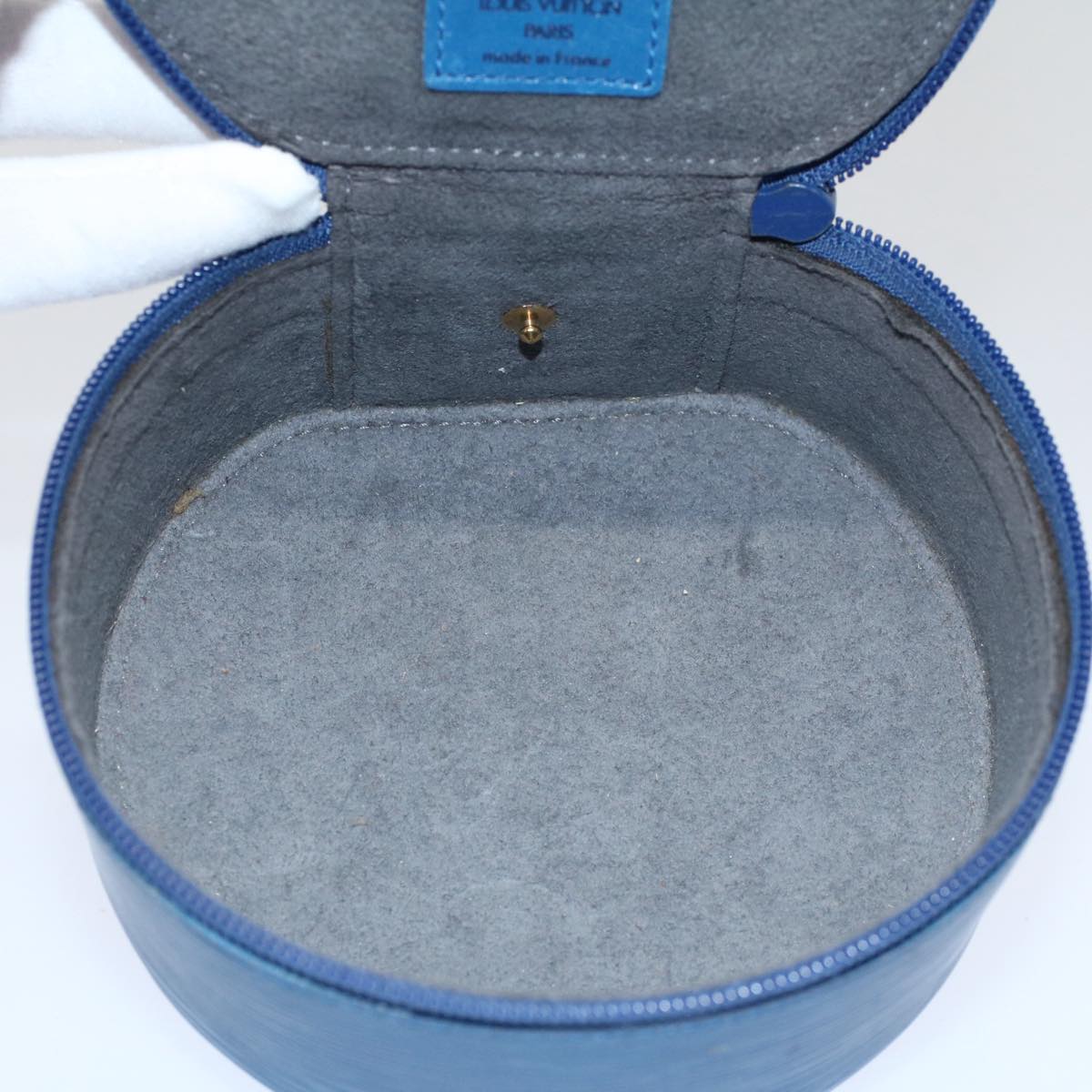 LOUIS VUITTON Epi Ecrin Bijoux 12 Jewelry Box Blue M48205 LV am5090