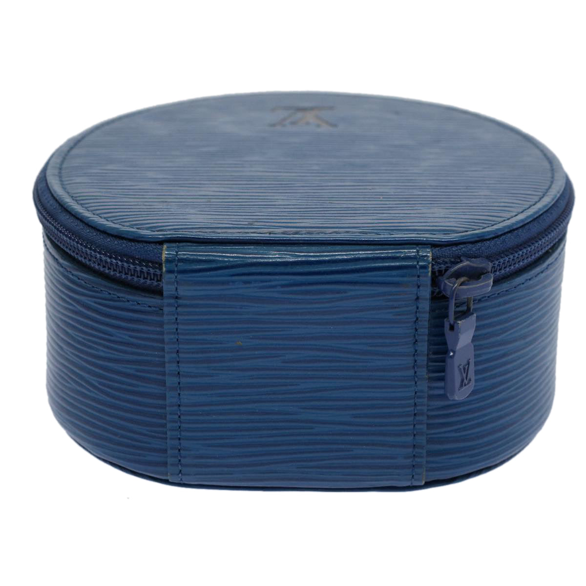 LOUIS VUITTON Epi Ecrin Bijoux 12 Jewelry Box Blue M48205 LV am5090