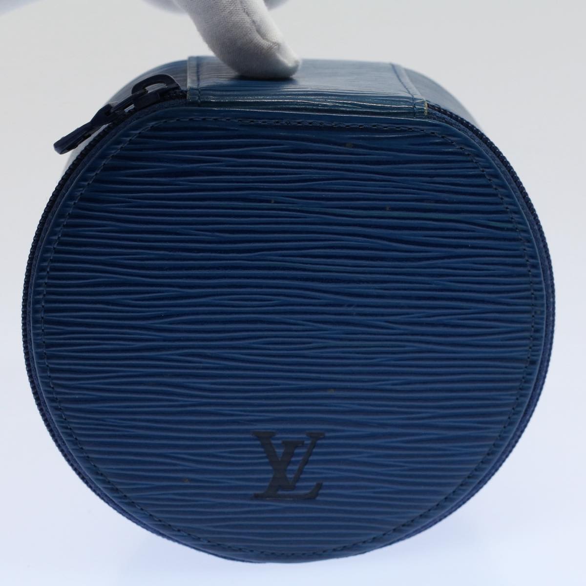 LOUIS VUITTON Epi Ecrin Bijoux 12 Jewelry Box Blue M48205 LV am5090
