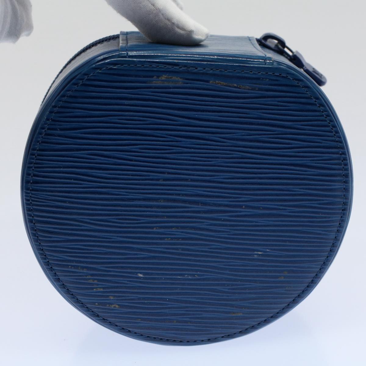 LOUIS VUITTON Epi Ecrin Bijoux 12 Jewelry Box Blue M48205 LV am5090