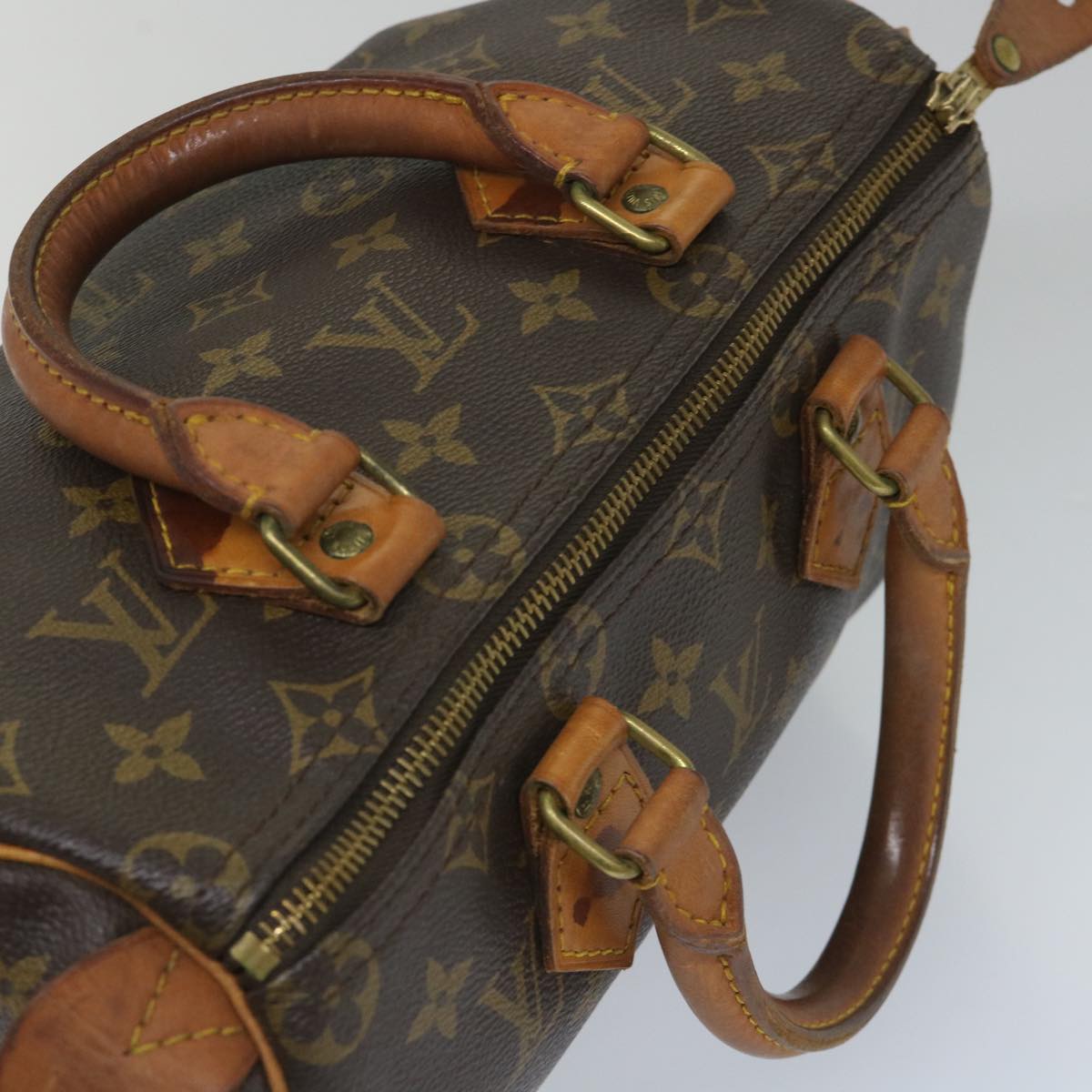 LOUIS VUITTON Monogram Speedy 25 Hand Bag M41528 LV am5098