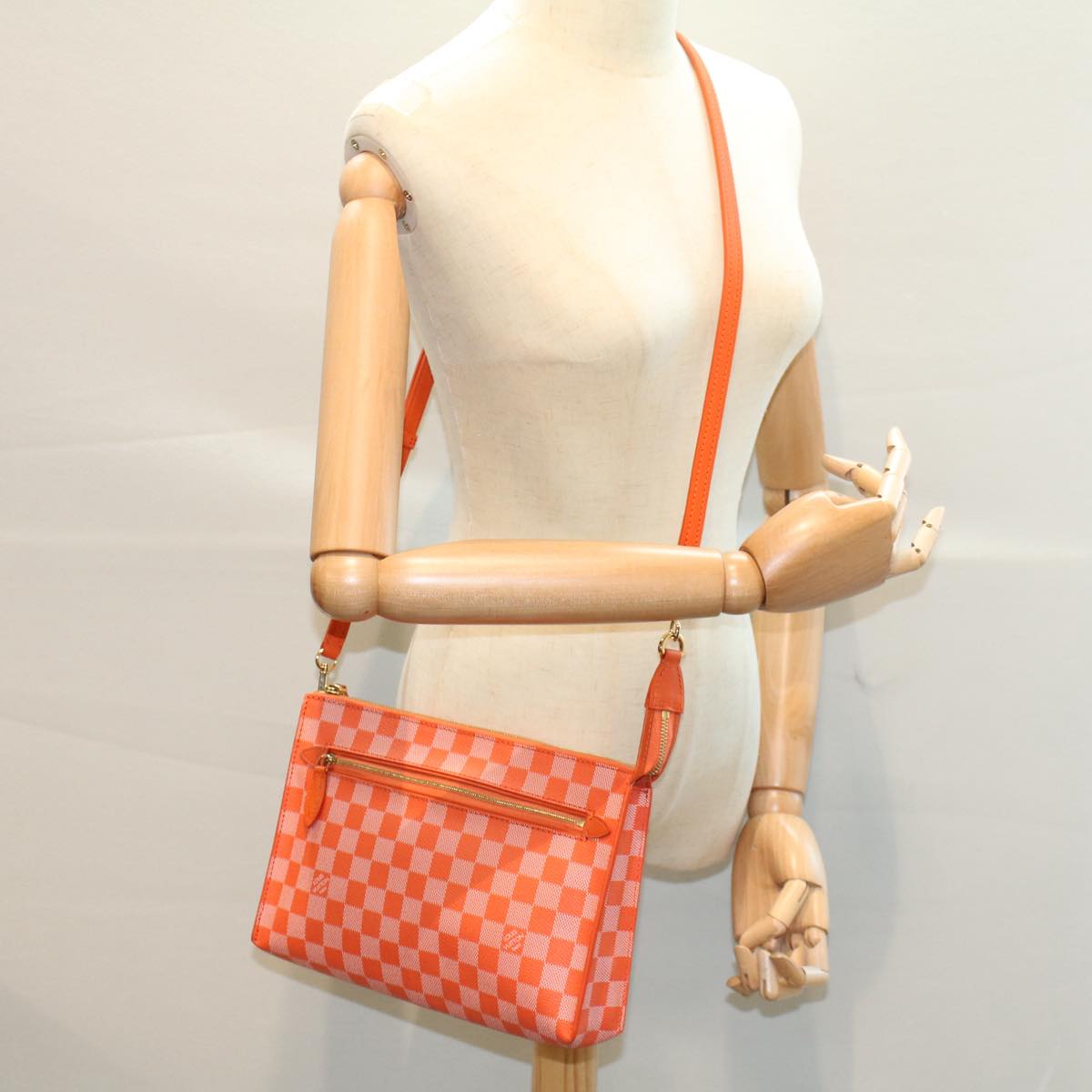 LOUIS VUITTON Damier Color Module Clutch Bag 2way Pimon N41312 LV am5107