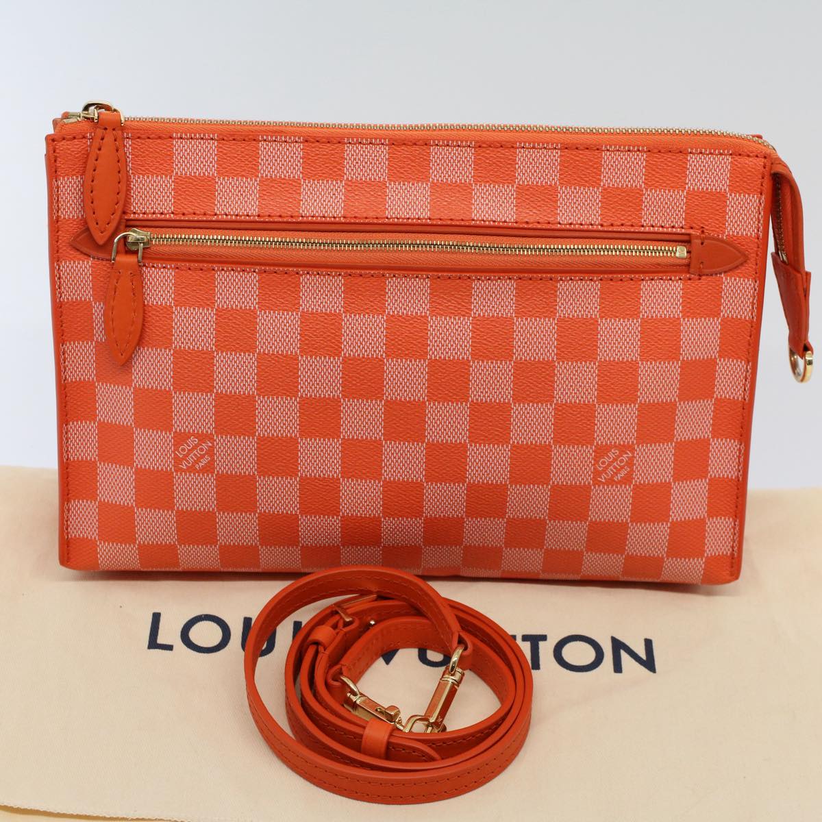 LOUIS VUITTON Damier Color Module Clutch Bag 2way Pimon N41312 LV am5107