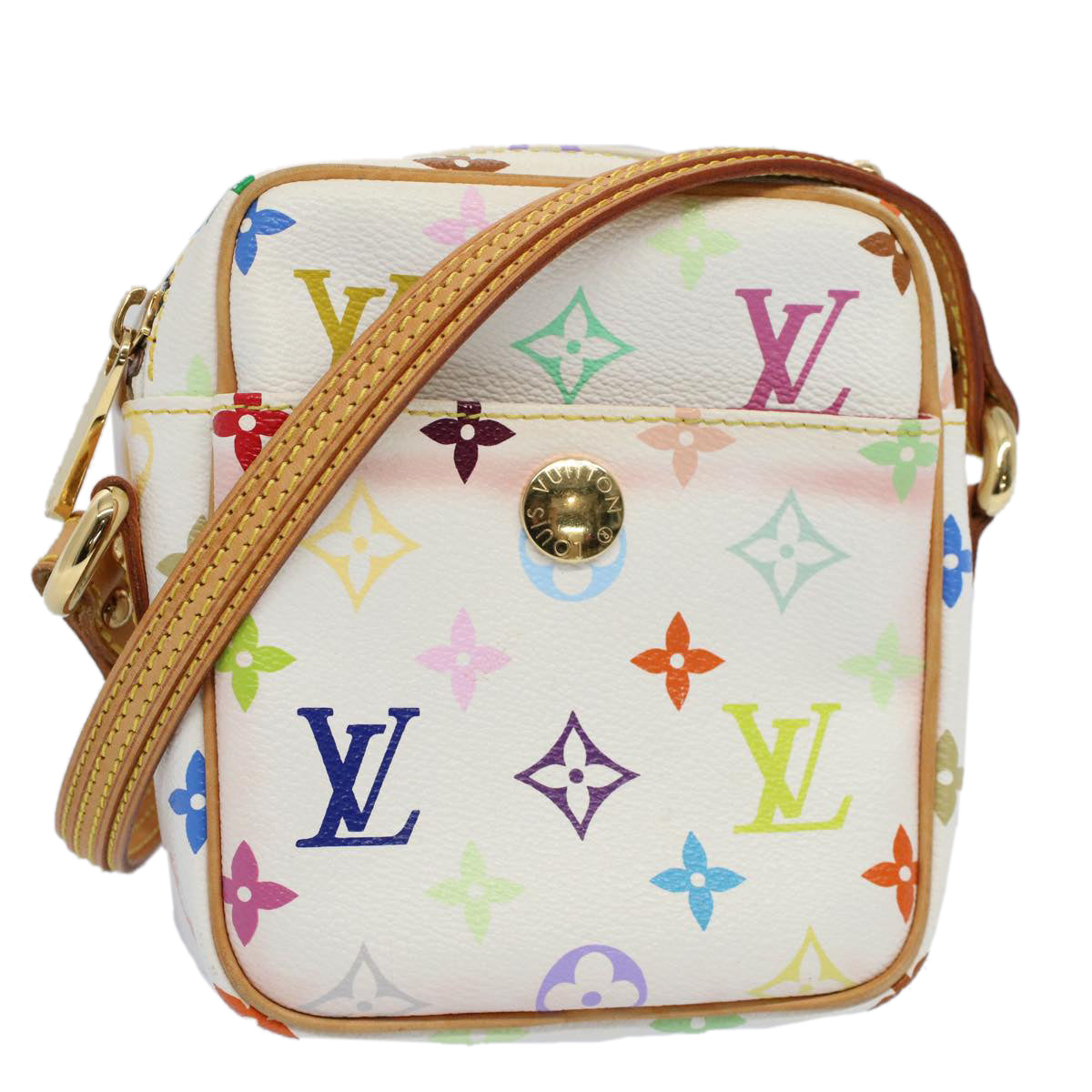 LOUIS VUITTON Monogram Multicolor lift Shoulder Bag White M40055 LV am5111