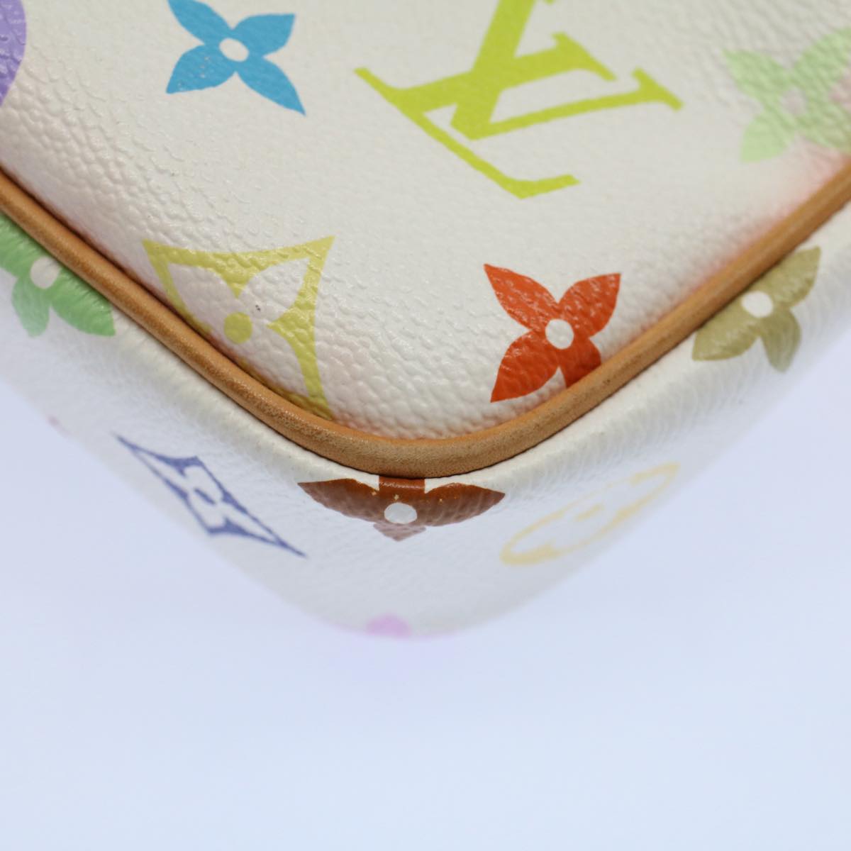 LOUIS VUITTON Monogram Multicolor lift Shoulder Bag White M40055 LV am5111