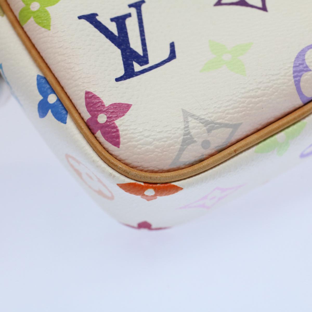 LOUIS VUITTON Monogram Multicolor lift Shoulder Bag White M40055 LV am5111