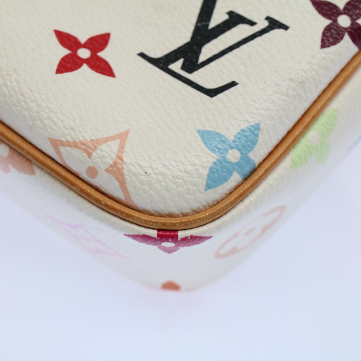 LOUIS VUITTON Monogram Multicolor lift Shoulder Bag White M40055 LV am5111