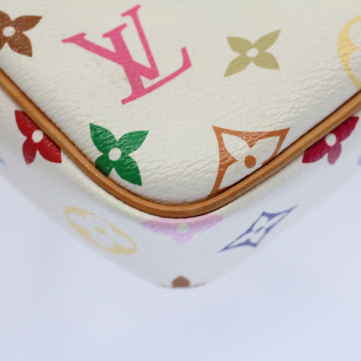 LOUIS VUITTON Monogram Multicolor lift Shoulder Bag White M40055 LV am5111