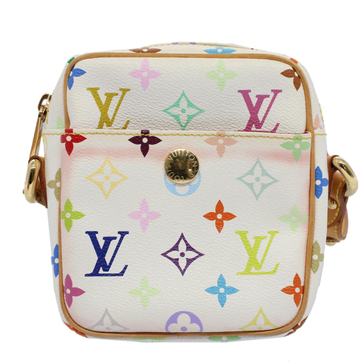 LOUIS VUITTON Monogram Multicolor lift Shoulder Bag White M40055 LV am5111