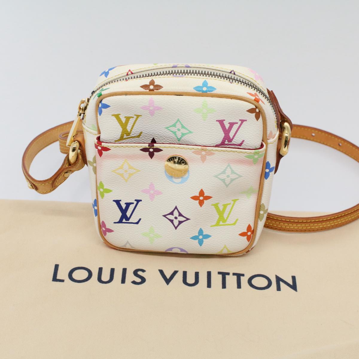 LOUIS VUITTON Monogram Multicolor lift Shoulder Bag White M40055 LV am5111
