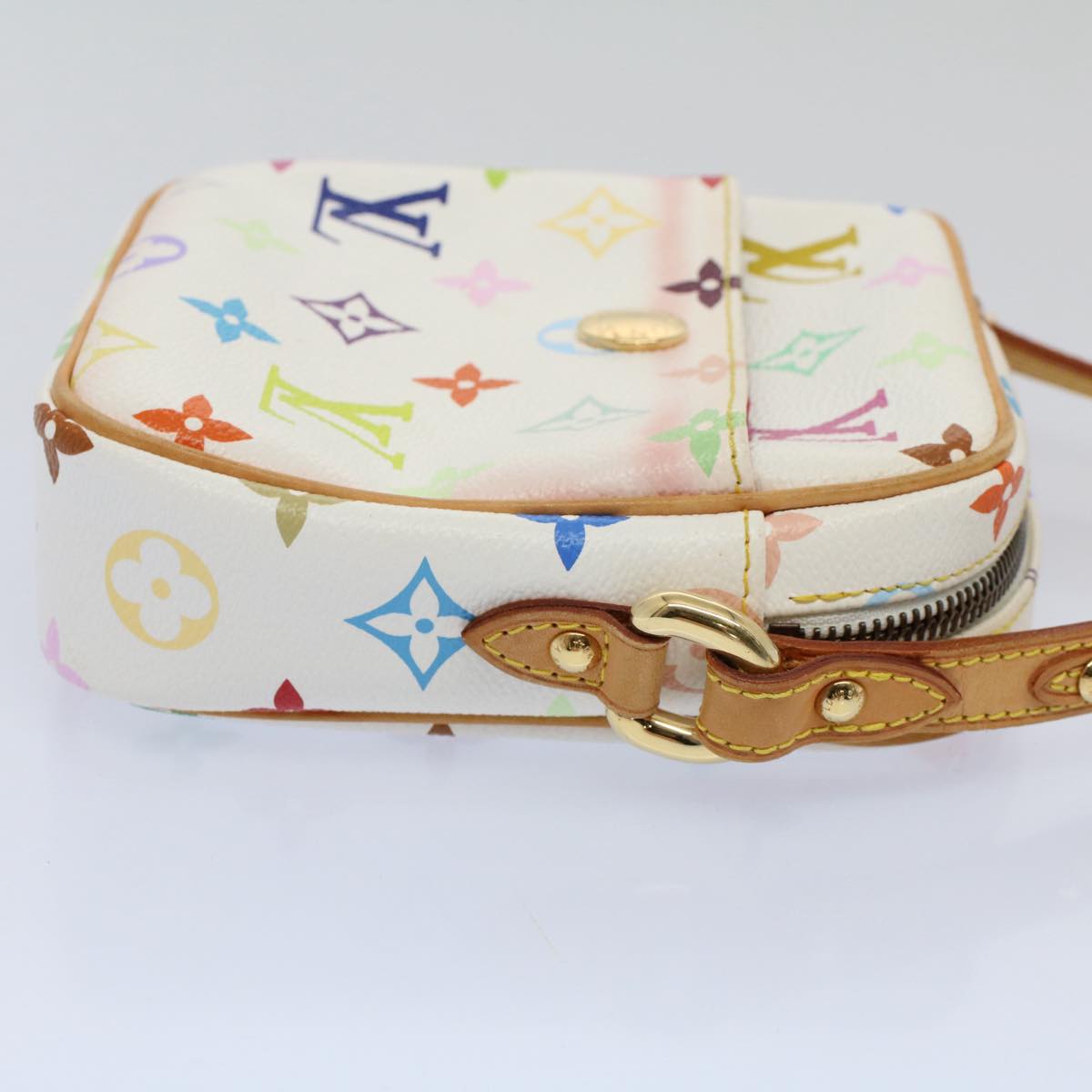 LOUIS VUITTON Monogram Multicolor lift Shoulder Bag White M40055 LV am5111