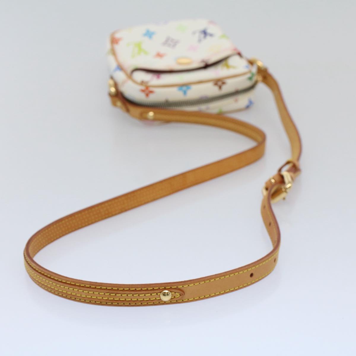 LOUIS VUITTON Monogram Multicolor lift Shoulder Bag White M40055 LV am5111