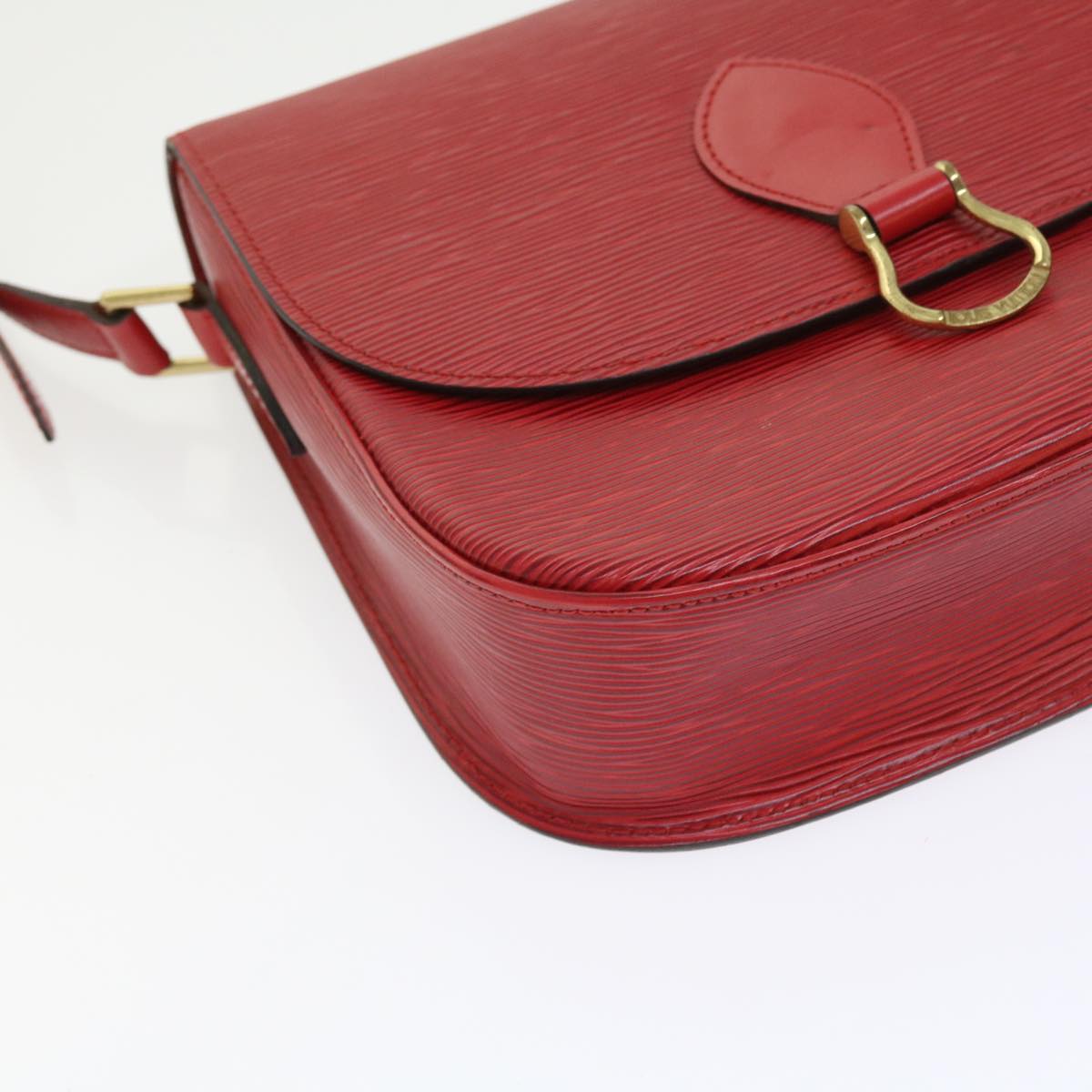 LOUIS VUITTON Epi Saint Cloud GM Shoulder Bag Red M52197 LV am5136