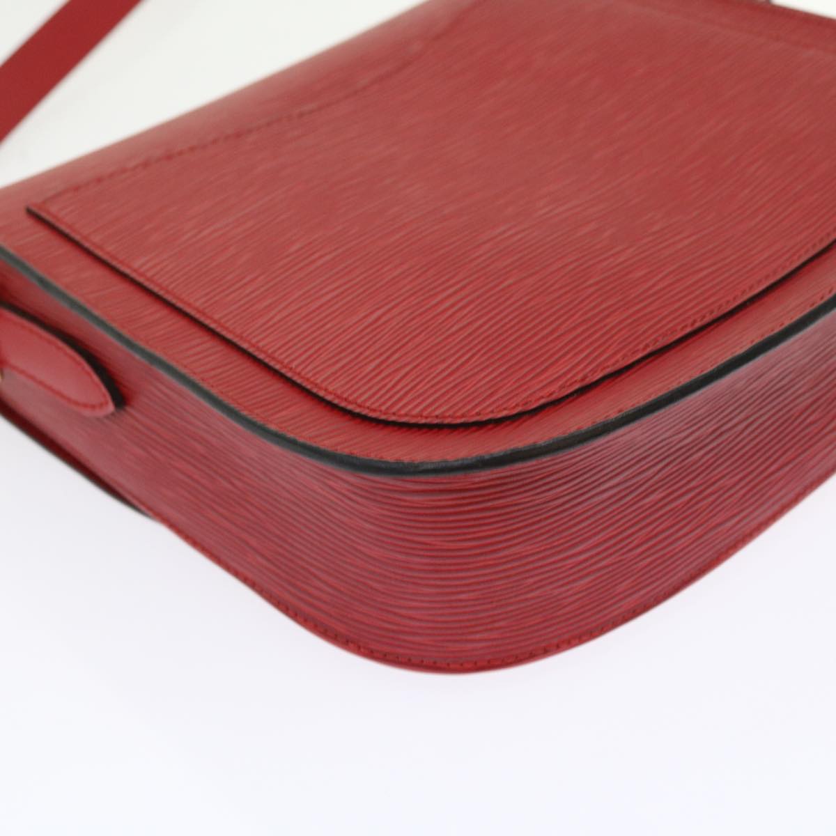 LOUIS VUITTON Epi Saint Cloud GM Shoulder Bag Red M52197 LV am5136