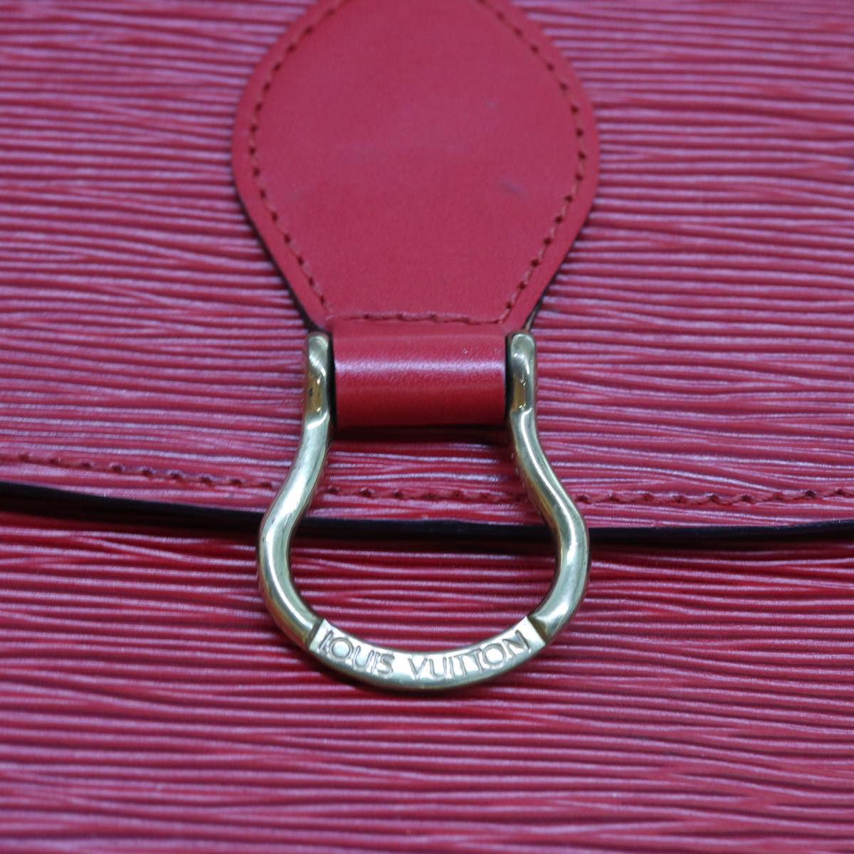 LOUIS VUITTON Epi Saint Cloud GM Shoulder Bag Red M52197 LV am5136