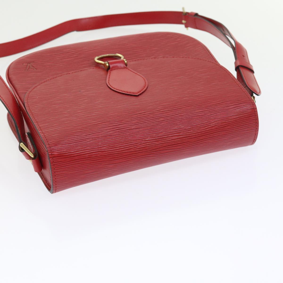 LOUIS VUITTON Epi Saint Cloud GM Shoulder Bag Red M52197 LV am5136