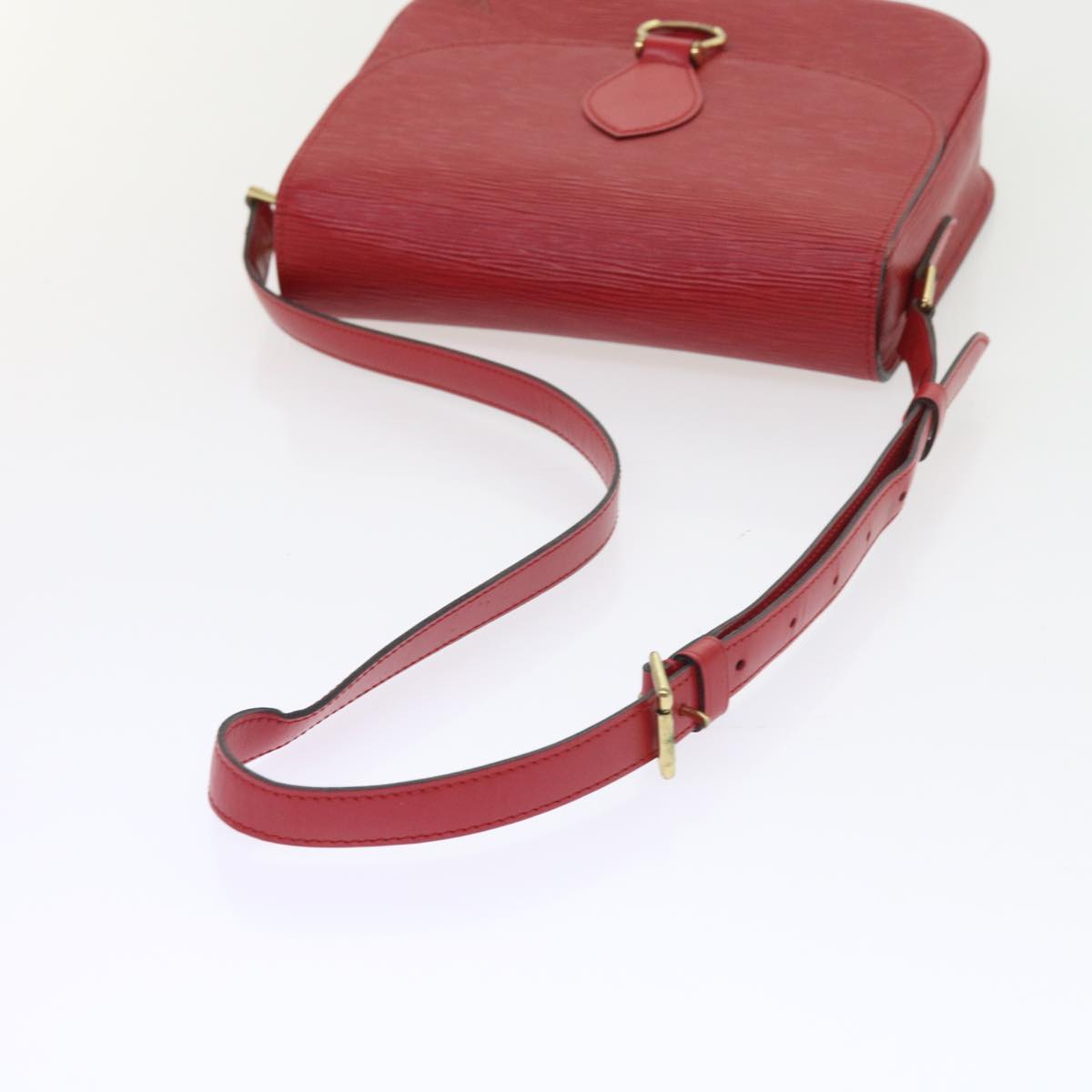 LOUIS VUITTON Epi Saint Cloud GM Shoulder Bag Red M52197 LV am5136