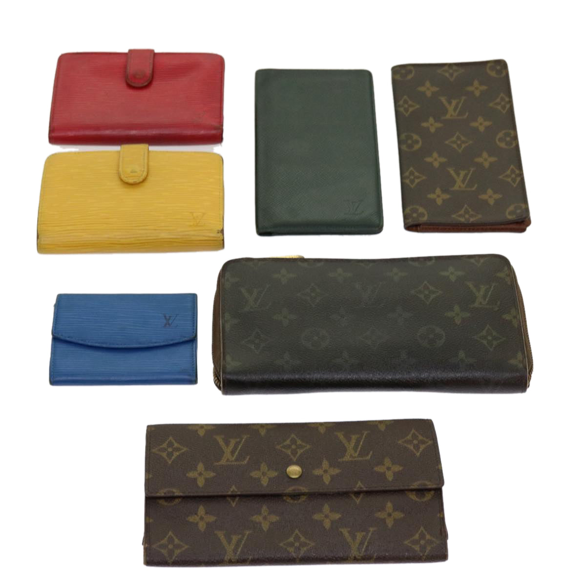 LOUIS VUITTON monogram epi taiga Key Case Wallet 7Set LV am5287