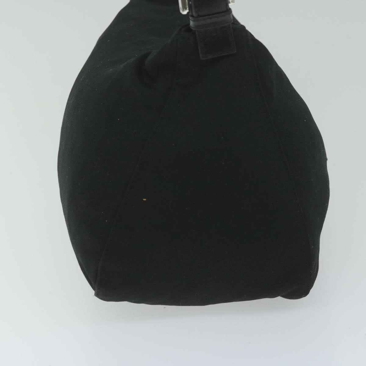 Luxury FendiMamma Baguette Shoulder Bag Nylon Black 2305 26426 008am5339