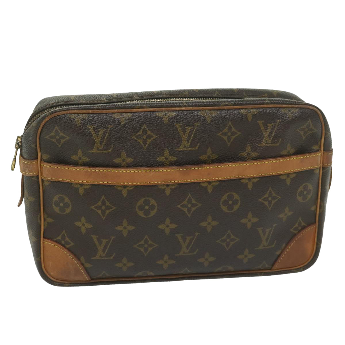 LOUIS VUITTON Monogram Compiegne 28 Clutch Bag M51845 LV am5399