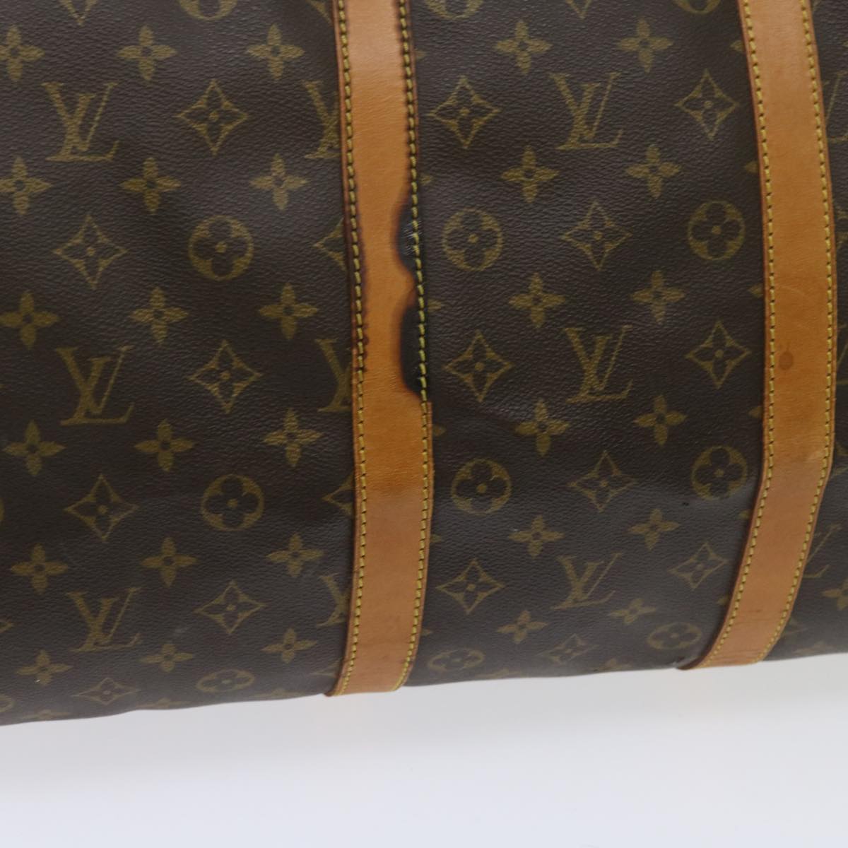 LOUIS VUITTON Monogram Keepall 55 Boston Bag M41424 LV am5414