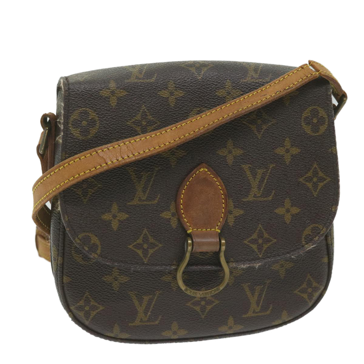 LOUIS VUITTON Monogram Saint Cloud MM Shoulder Bag M51243 LV am5427