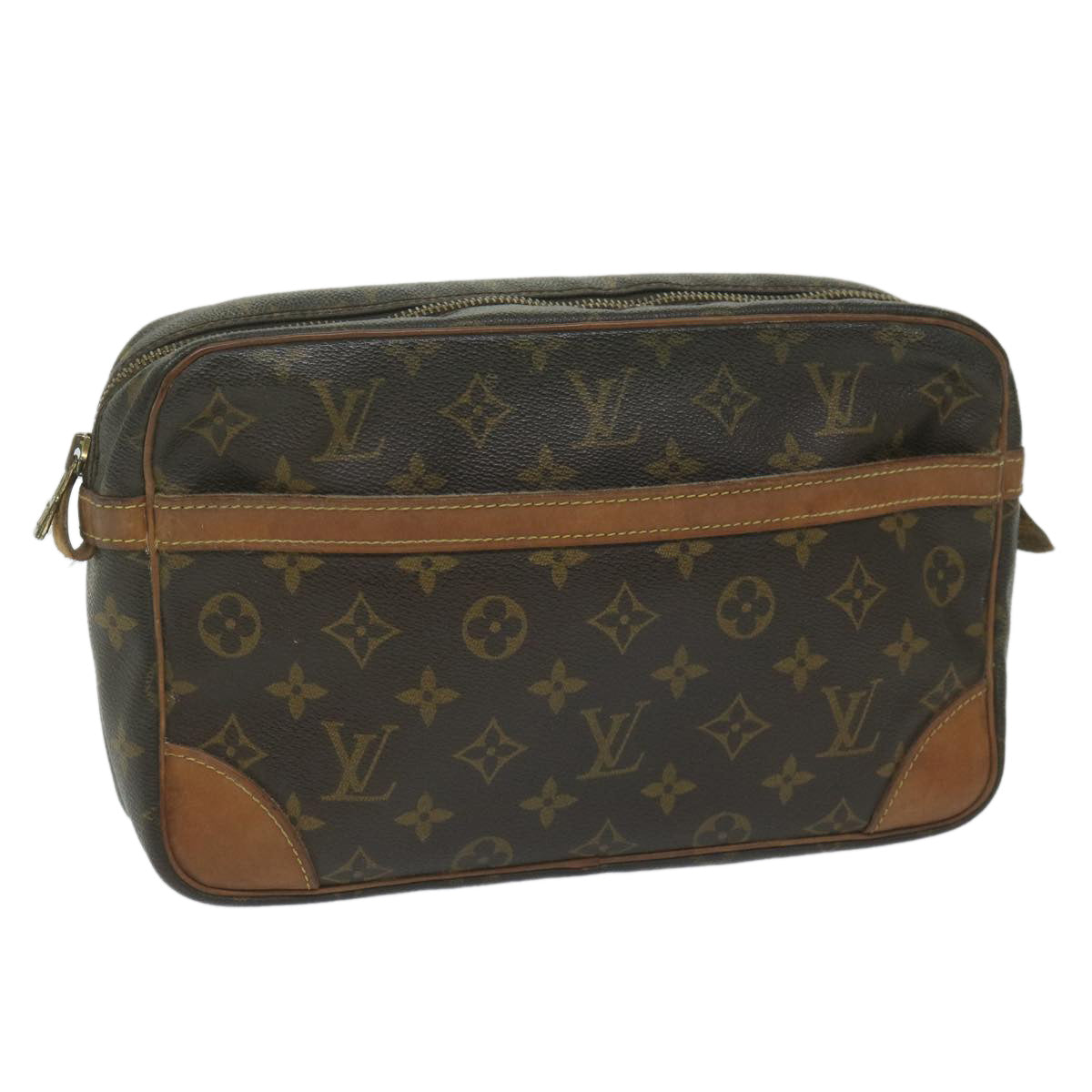 LOUIS VUITTON Monogram Compiegne 28 Clutch Bag M51845 LV am5429