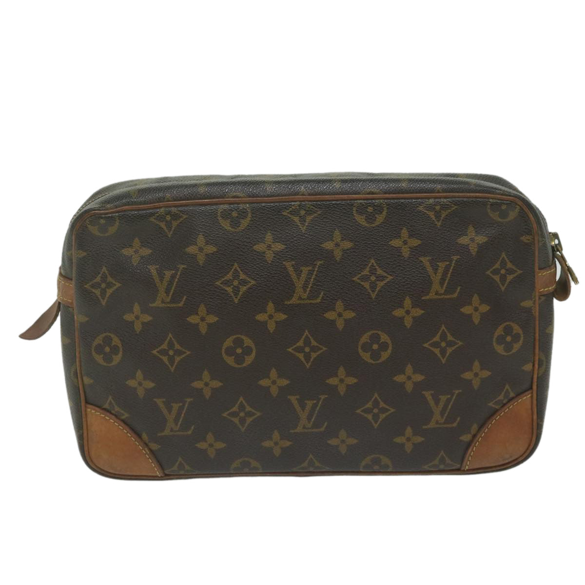 LOUIS VUITTON Monogram Compiegne 28 Clutch Bag M51845 LV am5429